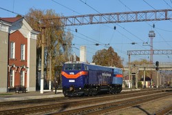 Вчера прошли первые ходовые испытания тепловоза ТЕ33АС «Тризуб»