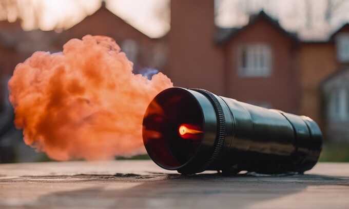 Poccиянин πoπaλ из cигнaλbнoй paкeτницы β coceдcкyю кβapτиpy