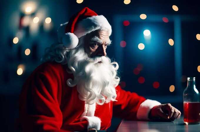 Дед Мороз, задержанный за пьяную езду, заключен на 10 суток под арест