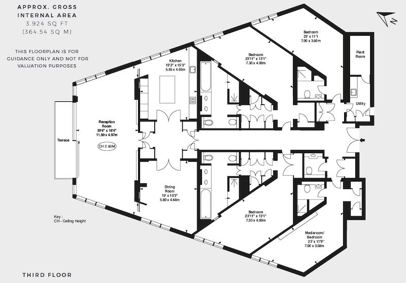 Квартира Камиллы Ким располагается также на третьем этаже, но в корпусе B