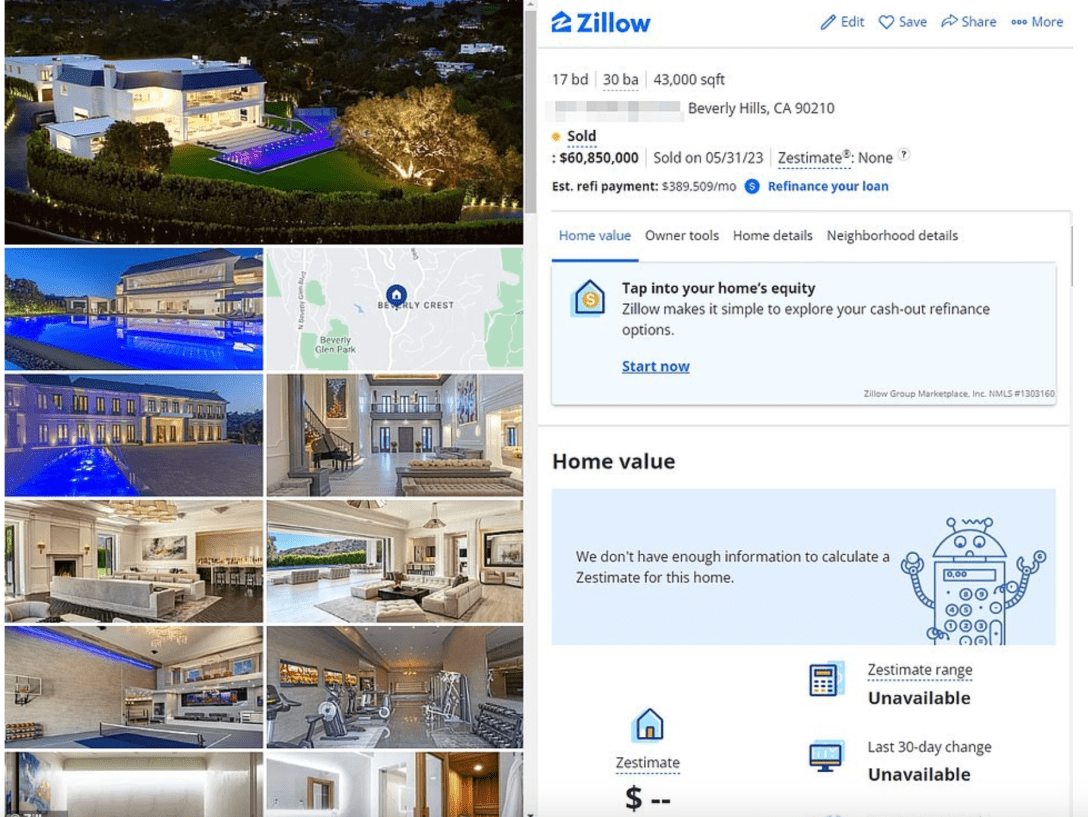 Имение Дженнифер Лопес и Бена Аффлека