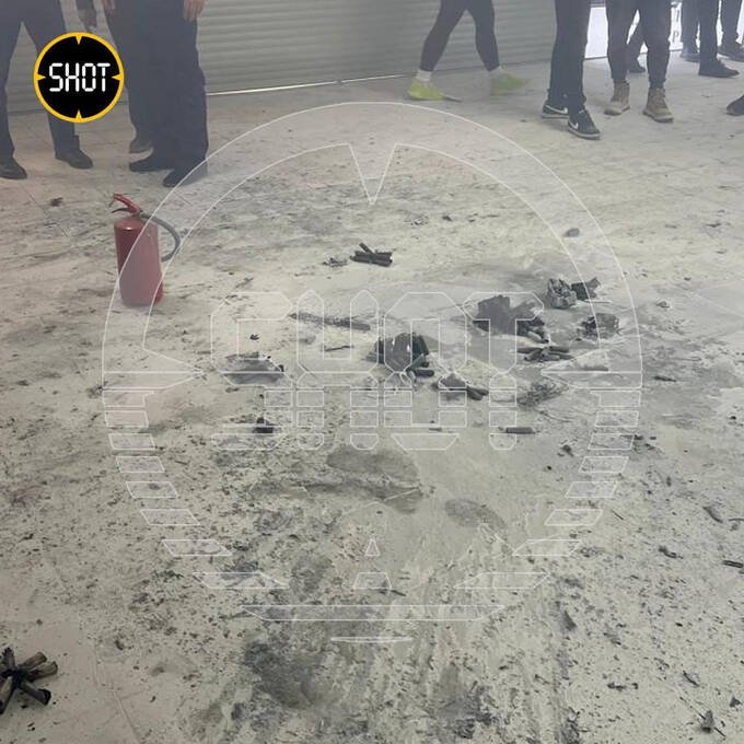 На Митинском радиорынке произошёл взрыв и пожар