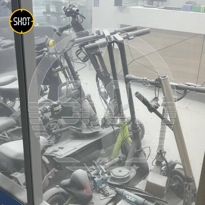 На Митинском радиорынке произошёл взрыв и пожар