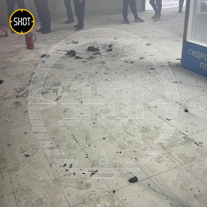 На Митинском радиорынке произошёл взрыв и пожар