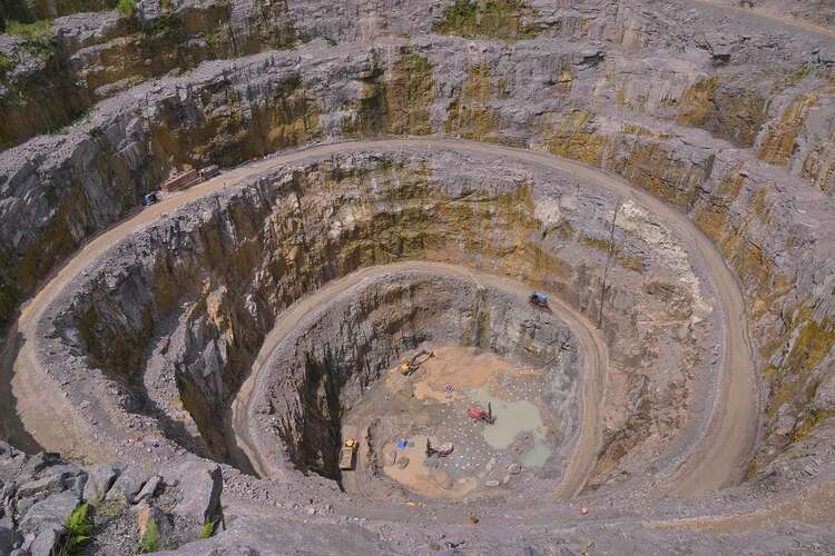 The largest diamond mine in Sierra Leone