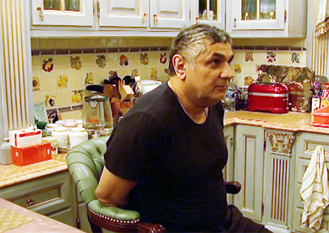 Вор в законе Захарий Калашов — Шакро Молодой во время задержания 11 июля 2016 года