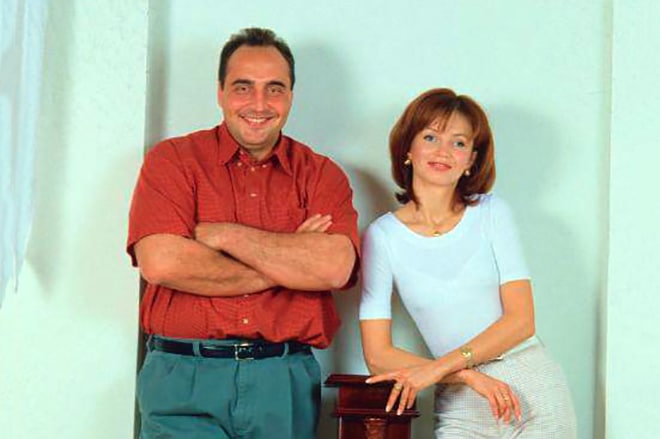 Владимир Довгань с женой Еленой Летягиной