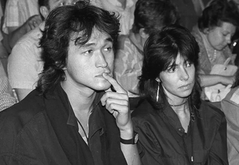 Виктор Цой с Натальей Разлоговой